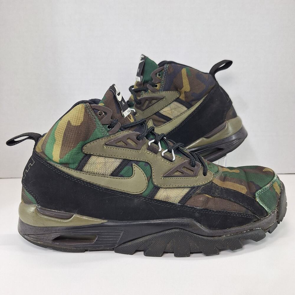 Nike Air Trainer SC High SneakerBoot Mens 9.5 Camo 684713-003 Shoes Sneakers